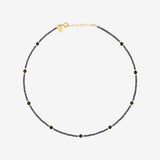Collier INDIE AMANTE hematite/onyx
