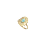 BAGUE AMAZONITE DORÉE -  IRIS