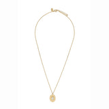 COLLIER NACRE BLANCHE DORÉ - IRIS