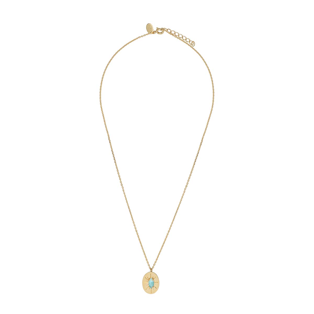 COLLIER AMAZONITE DORÉ -  IRIS