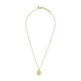COLLIER AMAZONITE DORÉ -  IRIS