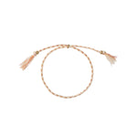 BRACELET CORDON ECRU/BEIGE DORÉ - ISLA