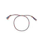BRACELET CORDON VIOLET/BLEU CIEL/ROUILLE  DORÉ- ISLA