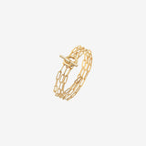 COLLIER / BRACELET 3 TOURS DORÉ - JANIS