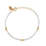 BRACELET MORGANITE DORÉ -  JERI