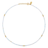 COLLIER MORGANITE DORÉ - JERI