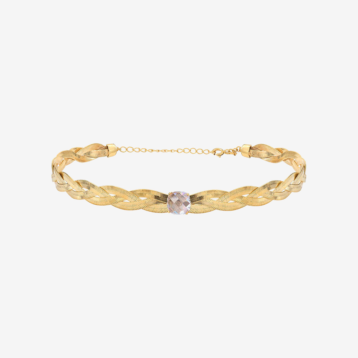 COLLIER CHOKER DORÉ TRIPLE - KALISTA
