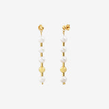 Gold earrings ø6 - KIARA