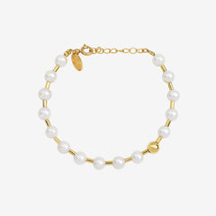 Bracelet doré blanc ø6 - KIARA