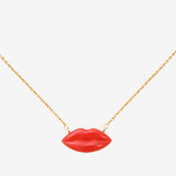 Collier doré petit modèle - KISS ME