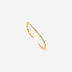 Bague plaquée or chloé crystal - KIND OF THINGS
