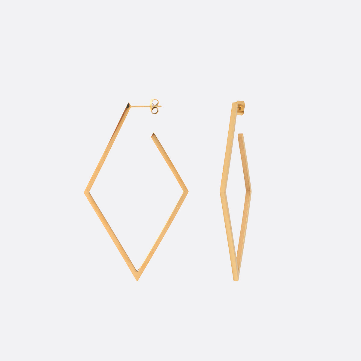 BOUCLES D'OREILLES DORÉES DIAMOND - KIND OF THINGS