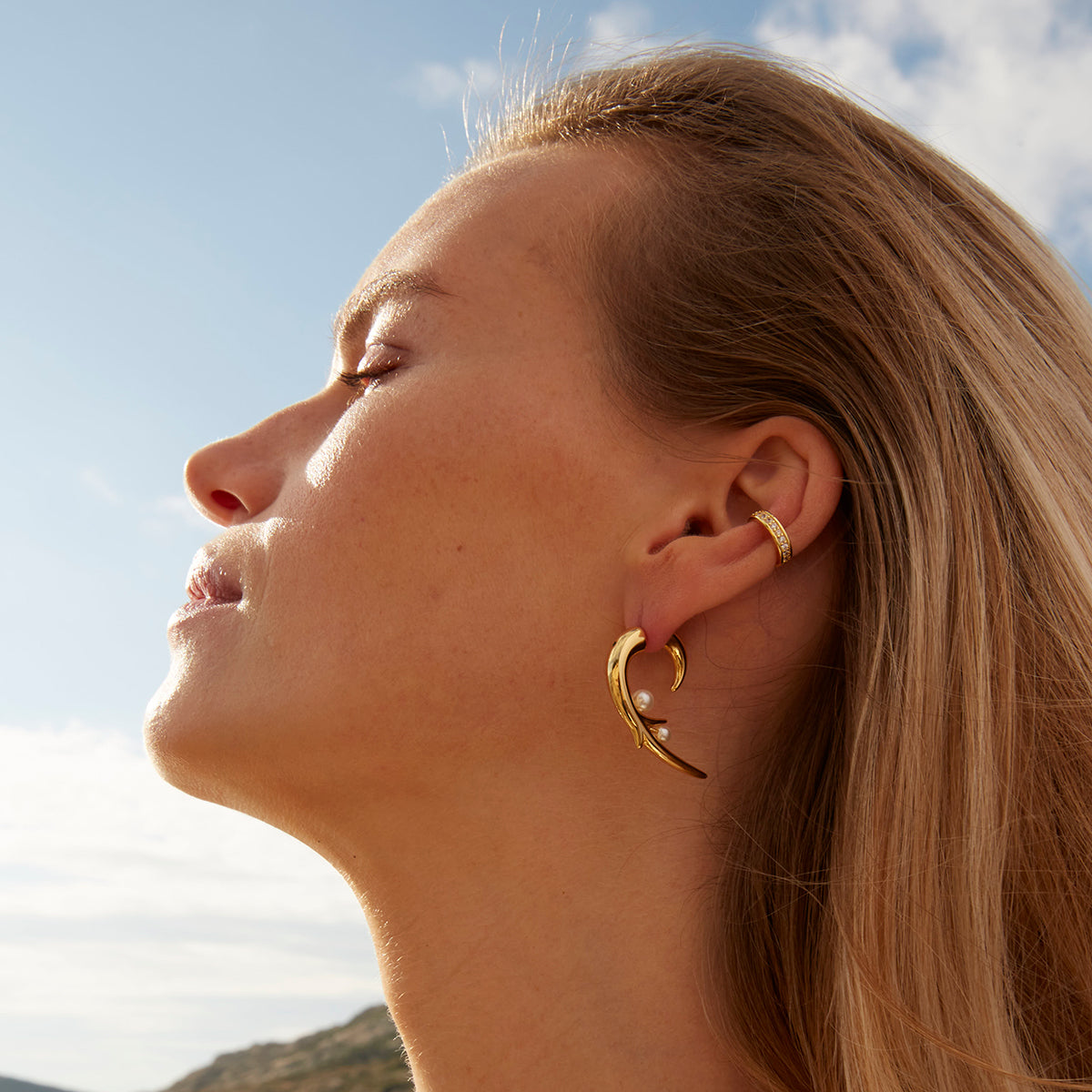 BOUCLES D'OREILLES DORÉES IZIA SOLO - KIND OF THINGS