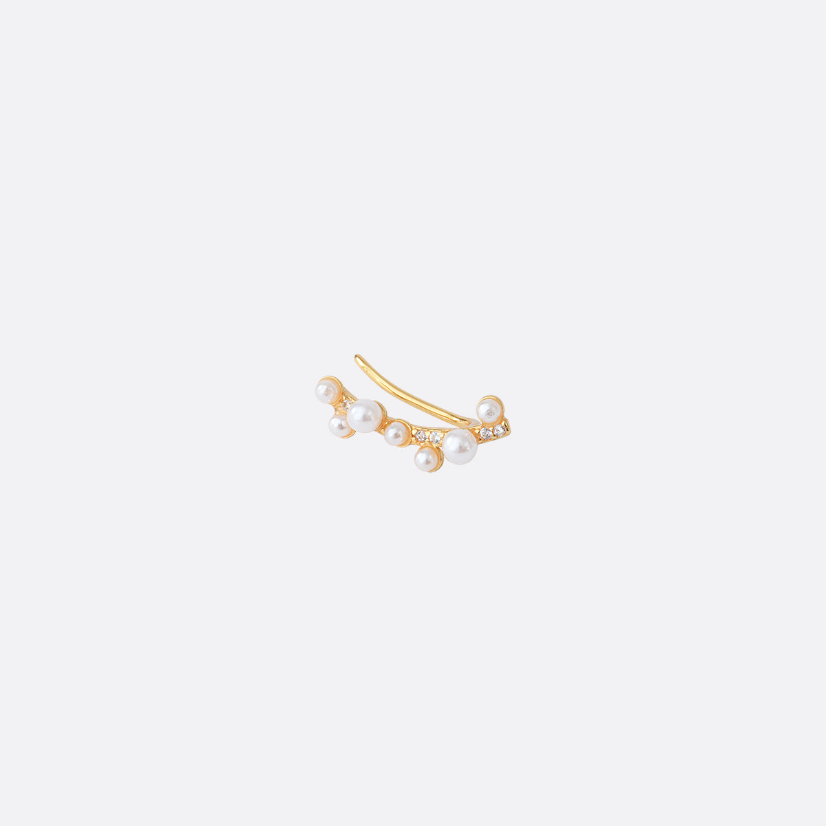 Gold pearl earrings - KIND OF THINGS