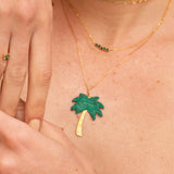 Palmtree XL Gold Necklace - KUCHI