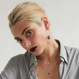 Collier doré golden shadow heart - KUCHI