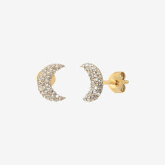 Boucles d'oreilles dorées golden shadow moon - KUCHI