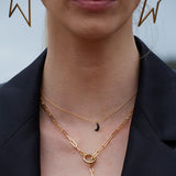 Golden moon necklace - KUCHI