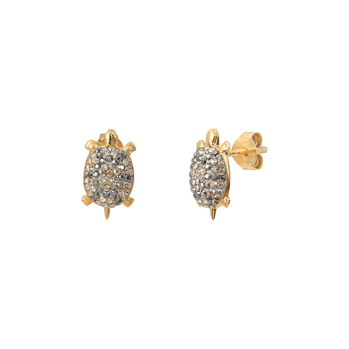 BOUCLES D'OREILLES TORTUE GOLDEN SHADOW DORÉES - KUCHI