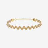 Collier choker doré Wave - LACE