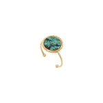 BAGUE LADY JASPE AFRICAIN