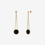 Long gold earrings - LADY