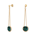 BOUCLES D'OREILLES LONGUES LADY JASPE AFRICAIN