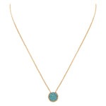 COLLIER AMAZONITE DORÉ - LADY
