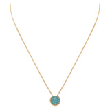 COLLIER AMAZONITE DORÉ - LADY