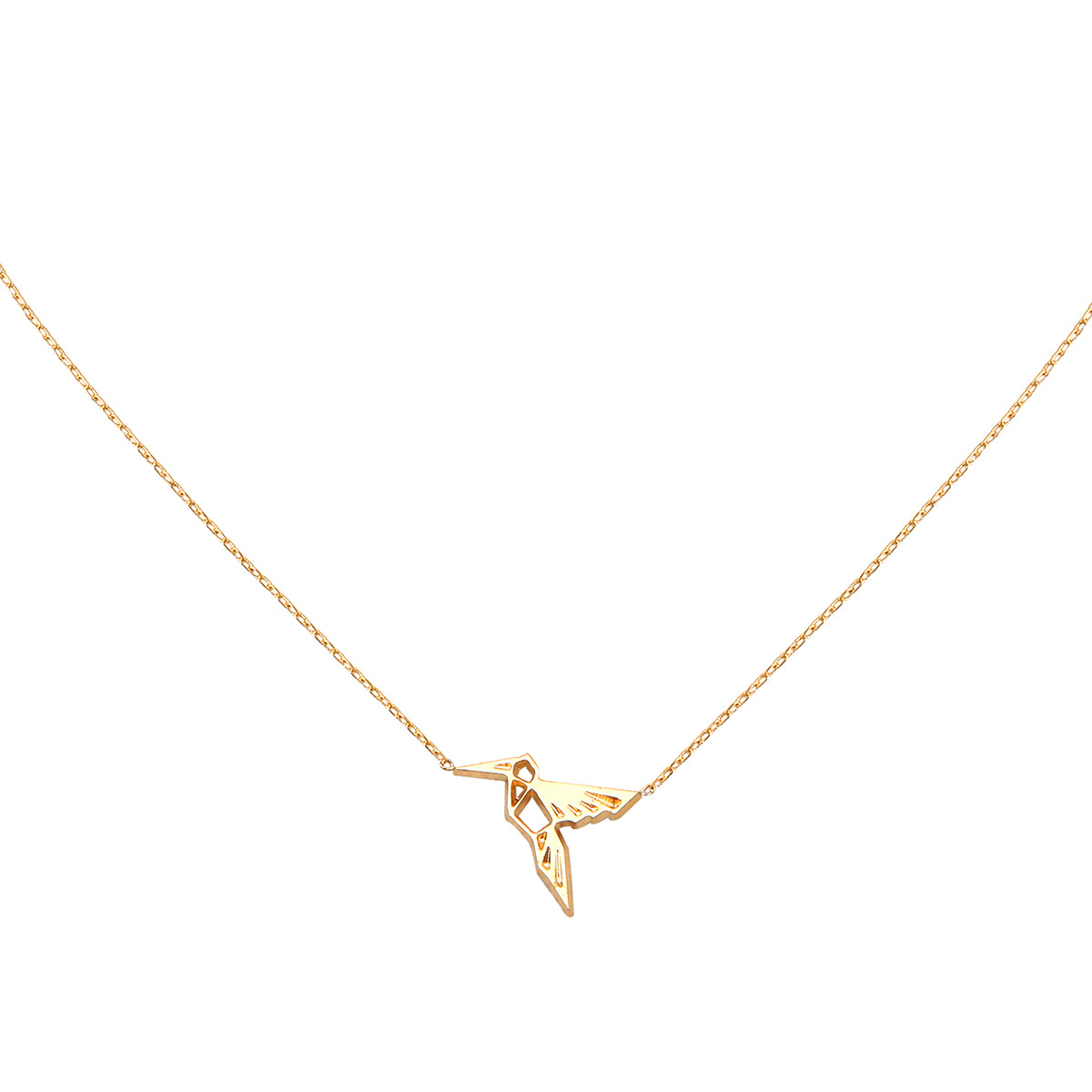 COLLIER DORÉ - MINI COLIBRI