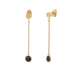 BOUCLES D'OREILLES LONGUES MOOREA ONYX