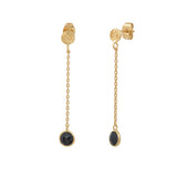 BOUCLES D'OREILLES LONGUES MOOREA ONYX