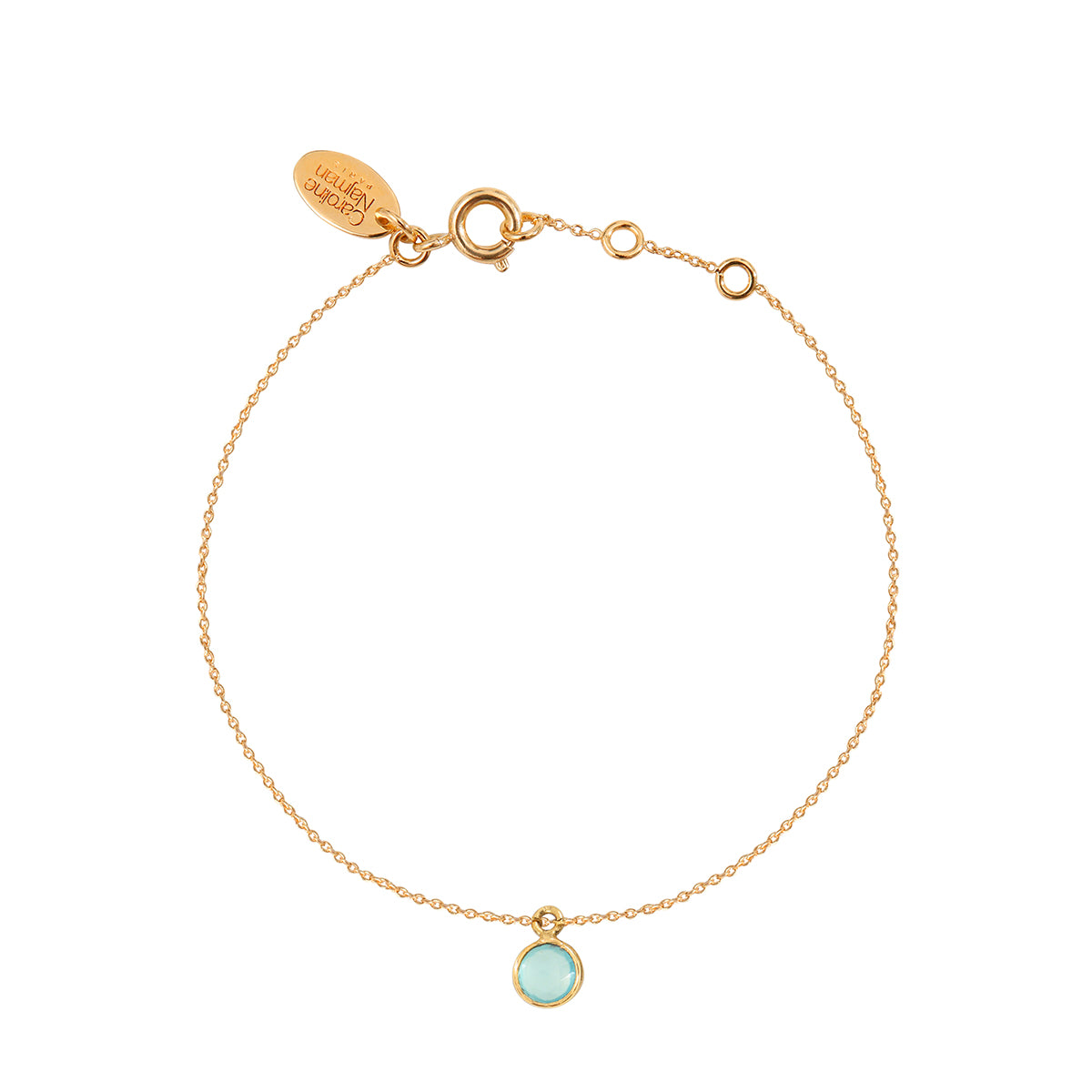 BRACELET MOOREA CALCEDOINE BLEUE