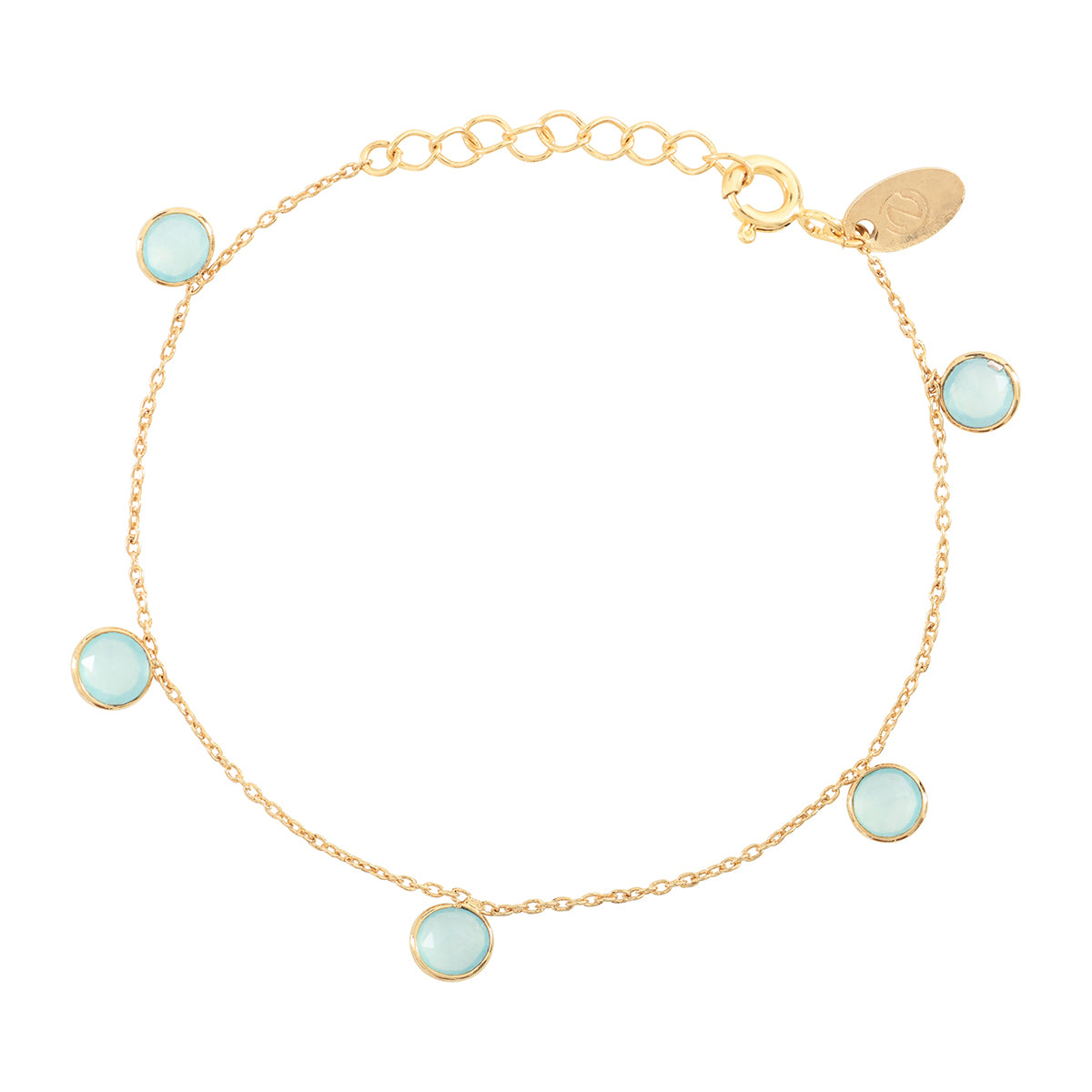 BRACELET MULTI MOOREA CALCEDOINE BLEUE