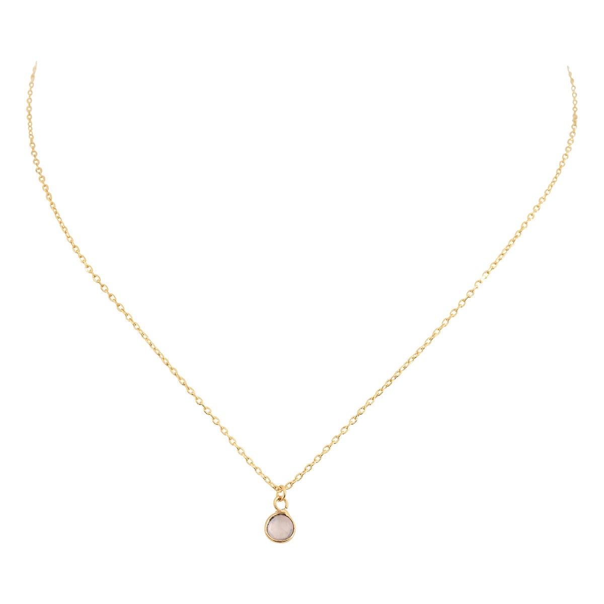 COLLIER MOOREA CALCEDOINE ROSE