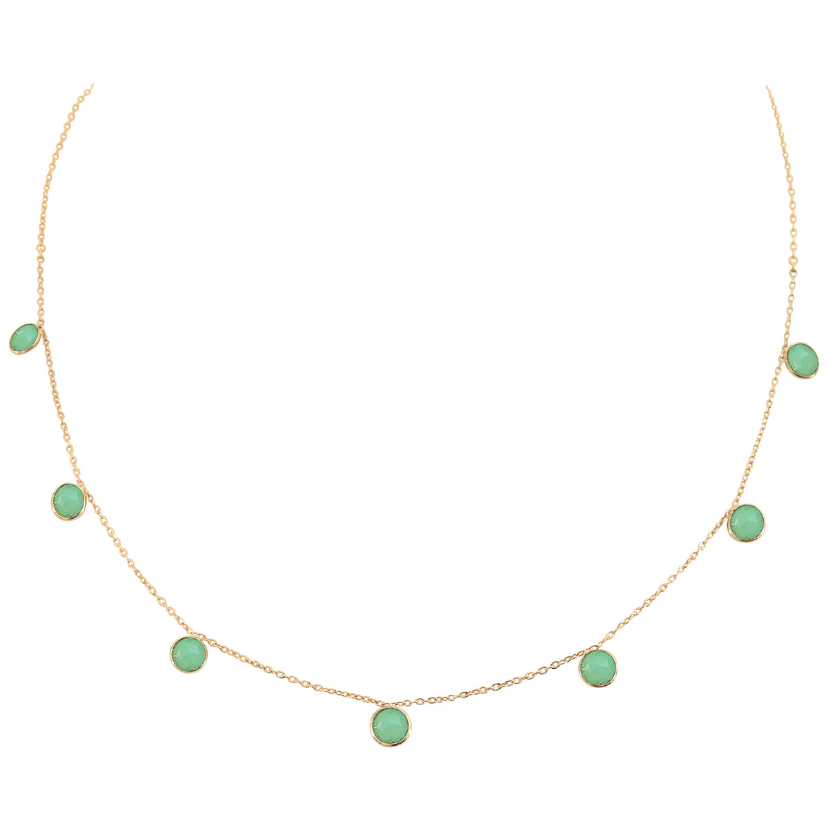 COLLIER MULTI MOOREA CHRYSOPRASE