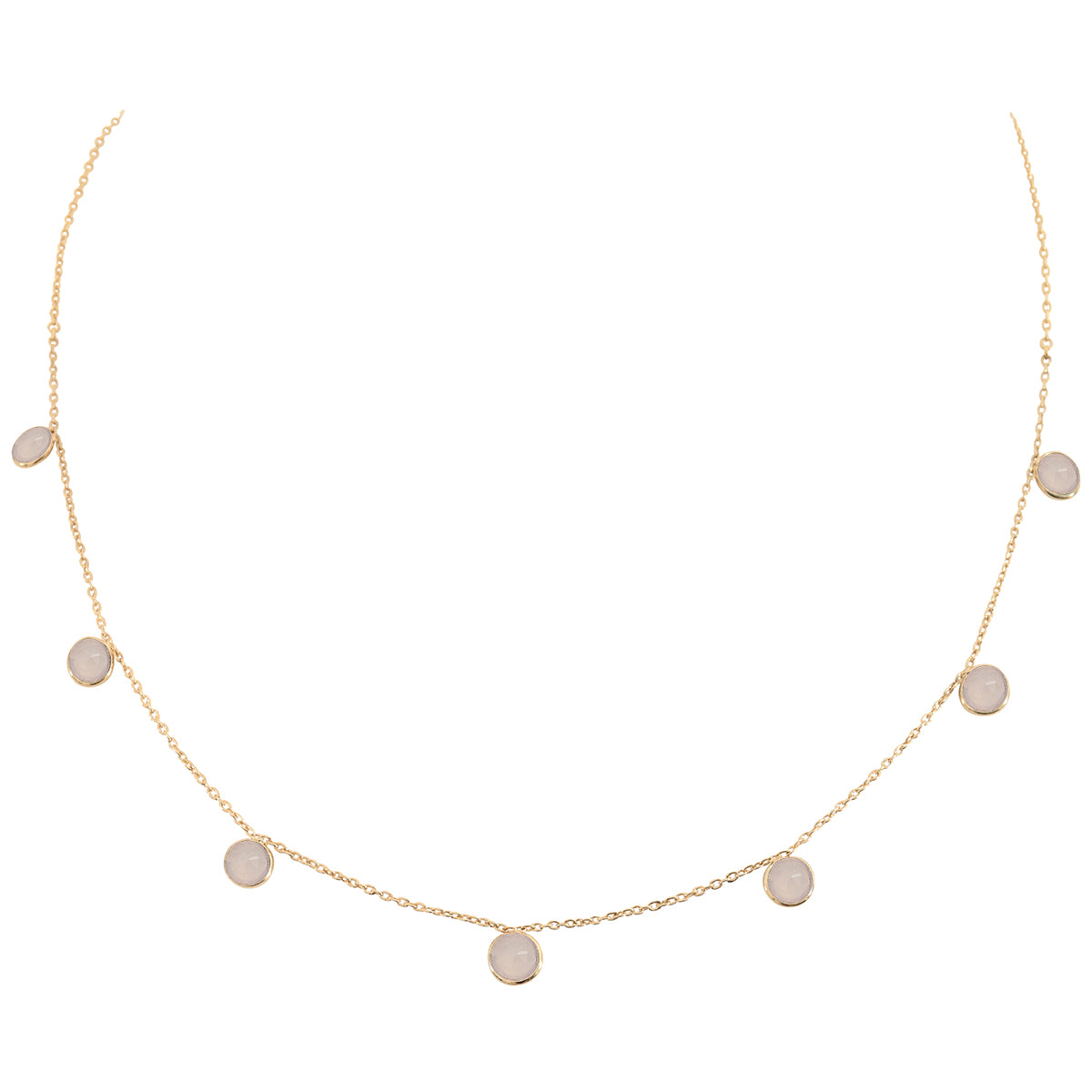 COLLIER MULTI MOOREA CALCEDOINE ROSE
