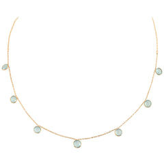 COLLIER MULTI MOOREA CALCEDOINE BLEUE