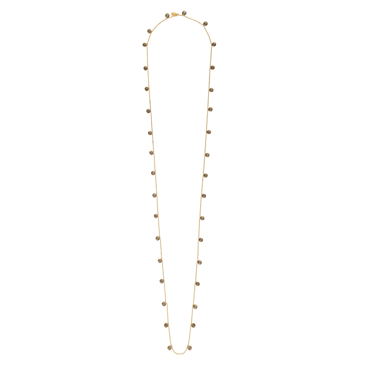 COLLIER SAUTOIR MOOREA QUARTZ FUME