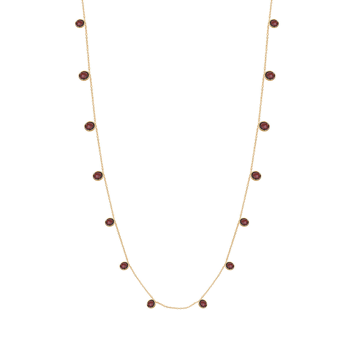 COLLIER SAUTOIR MOOREA GRENAT