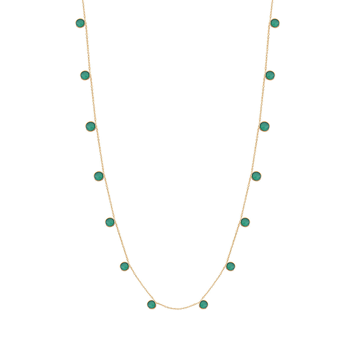 COLLIER SAUTOIR MOOREA QUARTZ VERT