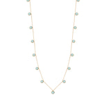 SAUTOIR MOOREA CALCEDOINE BLEUE