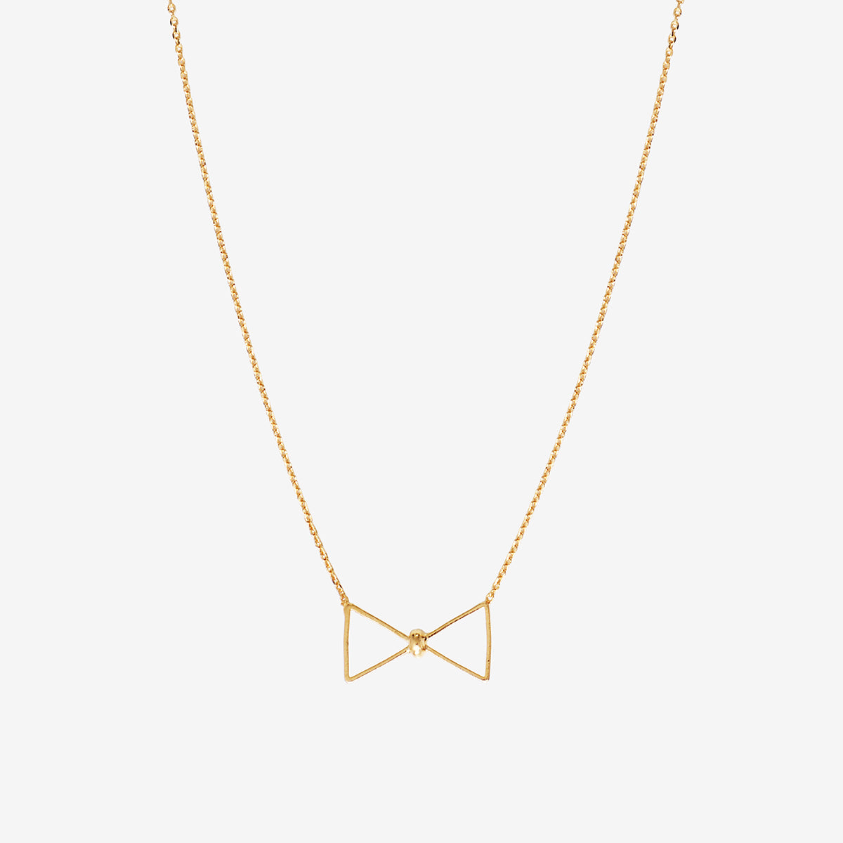 COLLIER DORÉ - NŒUD PAP