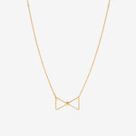 COLLIER DORÉ - NŒUD PAP