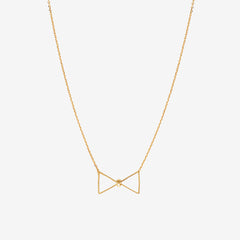 COLLIER DORÉ - NŒUD PAP