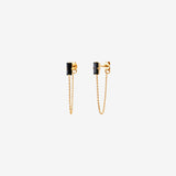 Large model gold chain earrings - PALACE