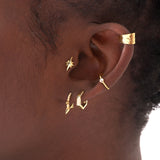 BAGUE D'OREILLE DORÉE - MARTELEE