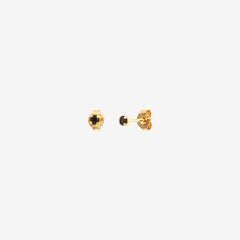 Boucles d'oreilles dorées jet - PARIS