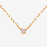 PINK WATER OPAL GOLD NECKLACE - PARIS