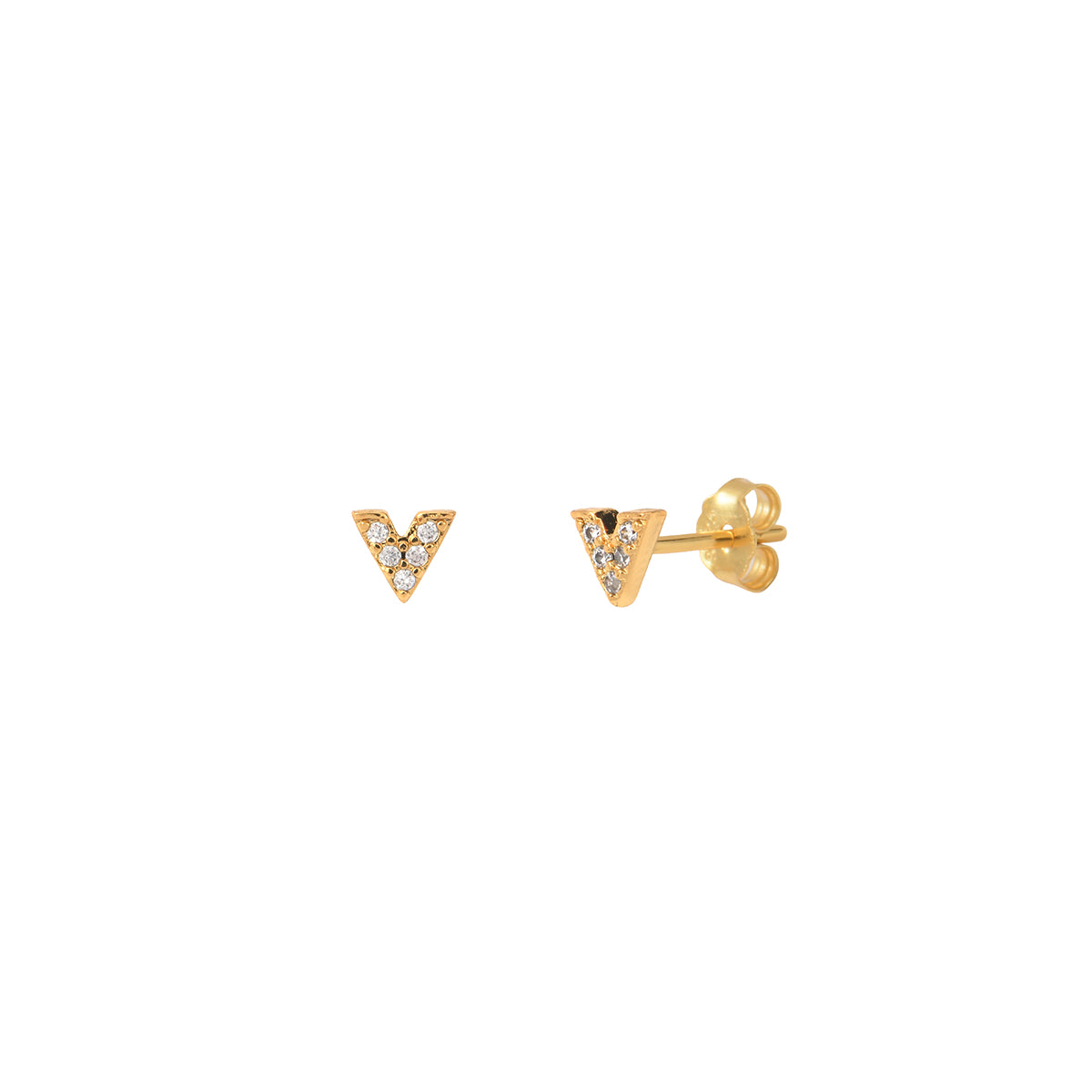 BOUCLES D'OREILLES DORÉES VIC - PUCES